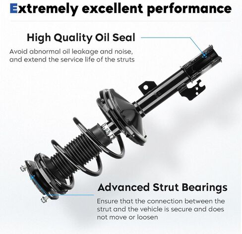 Front Struts Assembly Shock Absorber & Sway Bars End Links Compatible with 2004-2007 Toyota Highlander, 2004-2009 Lexus RX330, 2006-2008 RX400h, Replace 632212 K90344 (4Pcs) in Saudi Arabia
