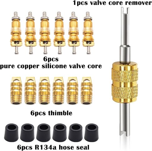 R410A Mini Split Adapter, 5/16" Female to 1/4" Male Flare, R410a Adapter for Mini Split System, Charging Vacuum Port Adapter with Accessory Parts for Air Conditioner and HVAC in Saudi Arabia
