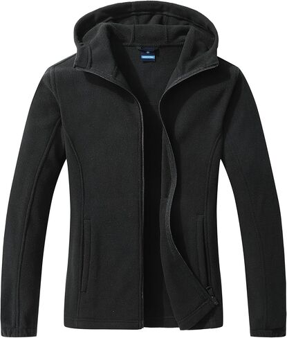 GIMECEN Women's Soft Polar Fleece Jacket Full Zip Hoodies Long Sleeve Sweatshirts Casual Hooded Outerwear in Saudi Arabia