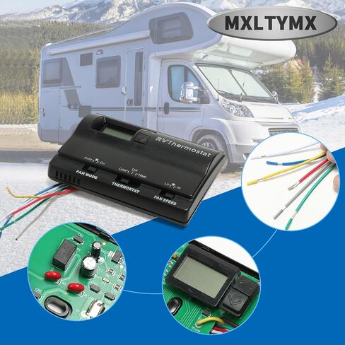 83303862 ترموستات رقمي RV، ترموستات جداري للحرارة/البرودة T-Stat متوافق مع كولمان ماخ 8330-336 337 338 339 368 386 مكيف هواء، ترموستات غير قابل للاستبدال، أسود in Saudi Arabia