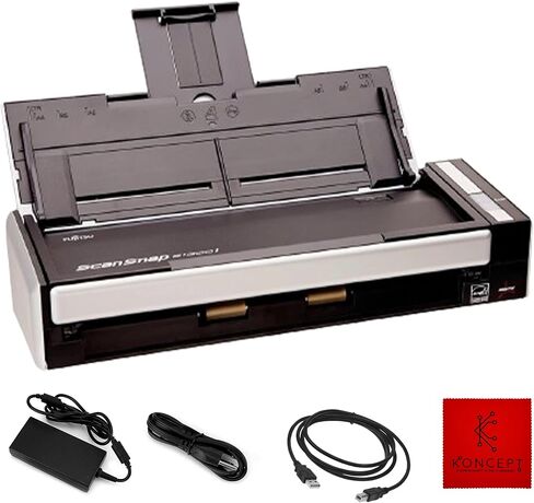 S1300i FUJITSU ScanSnap Document Scanner Bundle - 1 Year Warranty - with 7.2V AC Adapter, Mini USB & Microfiber Cleaning Cloth (Renewed) in Saudi Arabia