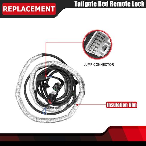 طقم تجميع قفل عن بعد للسرير الخلفي من FEXON للشاحنات المتوافقة مع سرير قاعدة العجلات الطويلة Toyota Tacoma 2019-Up يحل محل PK3B6-35JL0 PK3B635JL0 in Kuwait