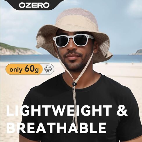 OZERO Boonie Sun Protection Hat: Breathable Wide Brim Hats for Women - Adjustable Bucket Hat for Fishing Hiking Safari Beach in Saudi Arabia