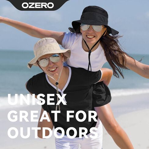 OZERO Boonie Sun Protection Hat: Breathable Wide Brim Hats for Women - Adjustable Bucket Hat for Fishing Hiking Safari Beach in Saudi Arabia