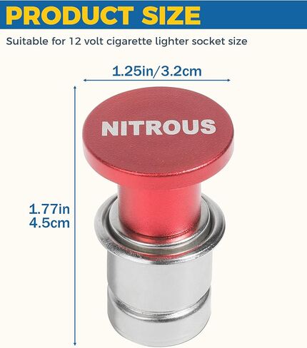 Car Cigarette Lighter,Car Lighter,Car Accessories Fire Missile Cigarette Lighter Plug,Eject Button Cigarette Lighter,12V Anodized Aluminum Cigarette Lighter for Most Car Truck (Eject) in Saudi Arabia