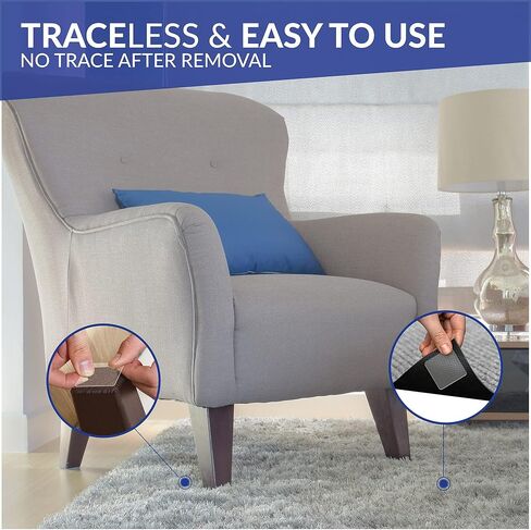 Nano Tape Sticker 20 pieces – Square 1.5" x 1.5" Gel Tape Nano Tape Adhesive Double Sided Tape Stickies, Multipurpose Removable Washable Adhesive Transparent Sticker for Carpet, Photo Frame in Kuwait