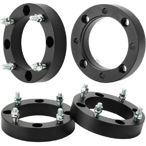 Youxmoto 4PCS 4x156 1inch ATV Wheel Spacers Wheel Adapters 131mm Bore Fit for Polaris Ranger 900 Crew EPS 2014-2015, RZR XP 900 2013, Diesel RZR 1000 S XP with 12x1.5 Studs