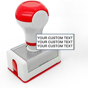 Personalized Self-Inking Stamp YQBOOM Create Custom Business Stamp Customized Addresses Stampers – Round 4 Options