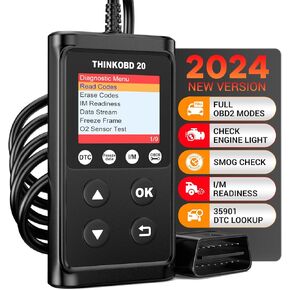 THINKCAR OBD2 Scanner Check Engine Code Reader with Reset, EVAP/O2 Sensor Test, I/M Readiness/Live Data CAN Diagnostic Scan Tool for All OBD2 Cars After 1996