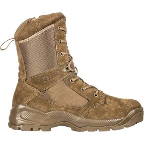 5.11 Tactical Men's Side-Zip Brown Boots, ATAC 2.0 8", Desert, Dark Coyote, Style 12393ABR