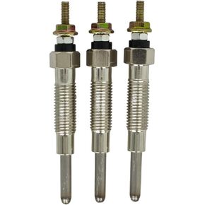 3X Glow Plug 30666-57301 30666-57302 Compatible with Mitsubishi K2B K2C K3A K3B K3C K3D K3E K3F K3H K3M Engine Compatible with Satoh S370 S373 S470 S630 Tractor Y-114T