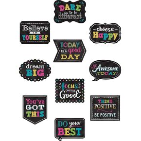 Teacher Created Resources® Chalkboard Brights Positive Sayings Accents