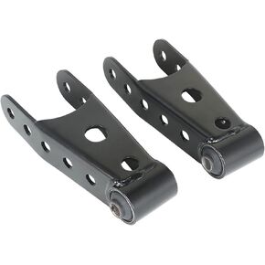 Rear Lowering Shackle Kit Black 6400 Replacement for C1500 C2500 Suburban K1500 K2500 Tahoe S10 1988-2004