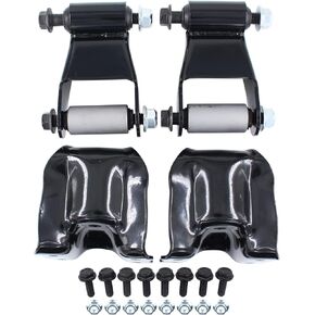 NewYall Rear Leaf Spring Hanger Bracket and Shackle Kit