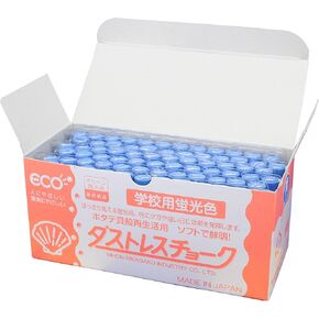 Nippon Rikaku Dustless Fluorescent Chalk, 4 Colors, DCK-72-4C, 72 Pieces