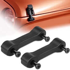 FINDAUTO Hood Catch Lock Latch Bracket Holder Kit Accessories fit for Jeep for Wrangler JK 2007-2017