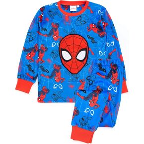 Marvel Spider-Man Pyjamas Boys Kids Super Soft Fleece T-Shirt Bottoms Pjs