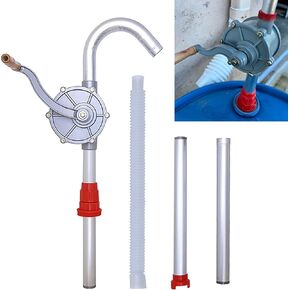 Aluminum 15 to 55 Gallon Drum Pump,Hand Liquid Transfer,Duty Rotary Barrel Pump for Gasoline Oil Fuel Diesel, Kerosene, Hydraulic Fluid