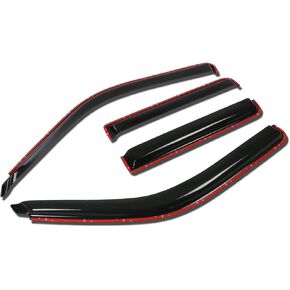 Auto Dynasty Compatible with Ford Explorer/Mercury Mountaineer 4pcs in-Channel Window Visor Deflector Rain Guard