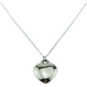 8th Anniversary Solid Bronze Polished Heart Pendant - Perfect 8th Idea …