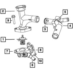 Mopar Genuine Thermostat Gasket - 4792637AA
