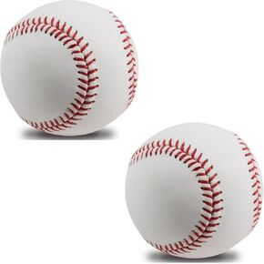 OMYOPY 3 Pack Blank Baseballs Solid Cork Core, 9 Inch Baseball Balls Unmarked Autographs Baseball for League Play, Pitching, Hitting, Batting, Fielding, Autograph, Gifts in Saudi Arabia