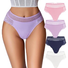 Avidlove Lace Panties for Women Sexy Underwear Cheeky Hipster Underwear Stretch Briefs 4 Packs