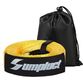 Recovery Tow Strap 2in X 20ft Exceed Heavy Duty 25,000 lbs Break Strength, Use for Emergency Towing Rope, Tree Saver, Winch Extension, Triple Reinforced Loops,Car Accessories
