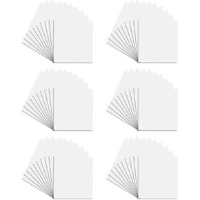 60Pcs Memo Pads,3x5 Blank white scratch pads,Portable Blank Memo Pads for Server Note Pads and Taking Notes with Cardboard Backing,50 Sheets