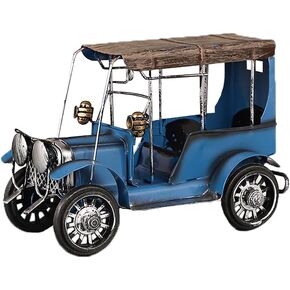 Metal Antique Vintage Car Model Handcrafted，Vintage Car Model Old Vintage Car Model Car Sculpture Antique Classic Car Ornament for Car Arts Craft Office Home Desktop Decoration Hobbies