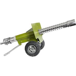 xinlongus Miniature Cannon Model Die-Cast Zinc Alloy with Recoil Mechanism 13 Inches Collectible Military Decor Gift, Green