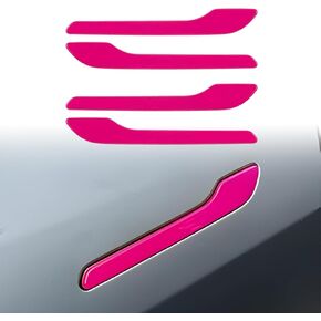 Fit Tesla Model 3 and Model Y 2017-2023 Door Handle Decoration Cover,for Car Door Handle Sills Protection Wrap Accessories 4Pcs(Light Pink)