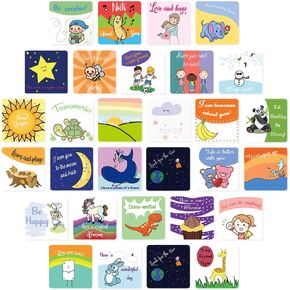 SpringFlower Lunch Box Notes for Kids - 100 Pack Inspirational and Motivational, Positive Affirmation, Encouragement, Thinking of You Cards for Boys & Girls,Back to School Supplies(With Blank Back)