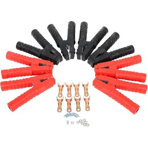 SCITOO 8 PCS Jumper Cable Clamps 500A Heavy Duty Pure Copper Alligator Clips Jumper Cables Boost Clamp, Battery Charger Clamps for Car Auto Vehicle Boat, ETL/CETL Listed