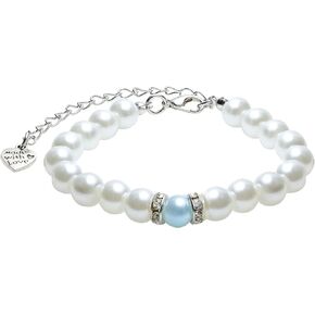 Something Blue Gift for Bride - Something Blue Bracelet Bridal Shower Gifts for Bride to be on Wedding Gifts, Bridal Bracelets Accessories for the Bride, 8mm Bead Bracelets with Meaningful Card