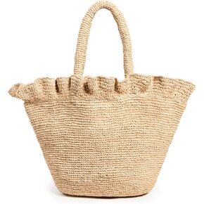 Loeffler Randall Women's Cyrus Raffia Woven Tote with Ruffle in Kuwait