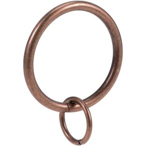 uxcell Curtain Ring Metal 32mm Inner Dia Drapery Ring for Curtain Rods Copper 28 Pcs