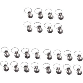 24 Pcs Stainless Steel Curtain Clamp Steel Clamps for Curtain Stainless Steel Clips Window Curtain Clips