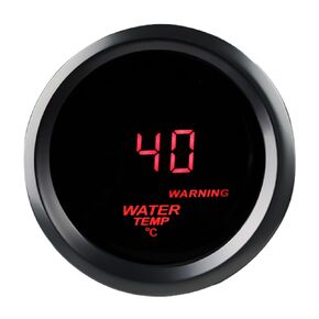 WATERWICH 2 بوصة 52 مم مقياس درجة حرارة الماء للسيارة 40-120 درجة مئوية مجموعة مقياس حرارة الماء DC12V مع مستشعر للشاحنة والمركبات البحرية والسيارات