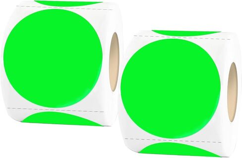 STARLIBOO Black Stickers - 350pcs Dot & Circle Stickers, 2 Inch, Ideal for Office, Classroom & Garage Sale in Saudi Arabia