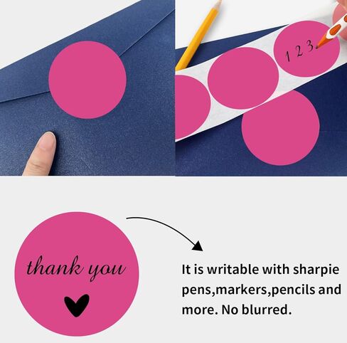 STARLIBOO Black Stickers - 350pcs Dot & Circle Stickers, 2 Inch, Ideal for Office, Classroom & Garage Sale in Kuwait