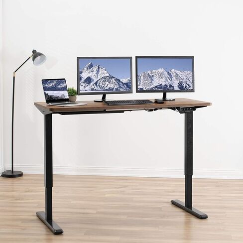 VIVO Universal 55 x 28 inch Solid One-Piece Table Top for Standard and Sit to Stand Height Adjustable Home and Office Desk Frames, Reclaimed Wood, DESK-TOP55-28P in Saudi Arabia