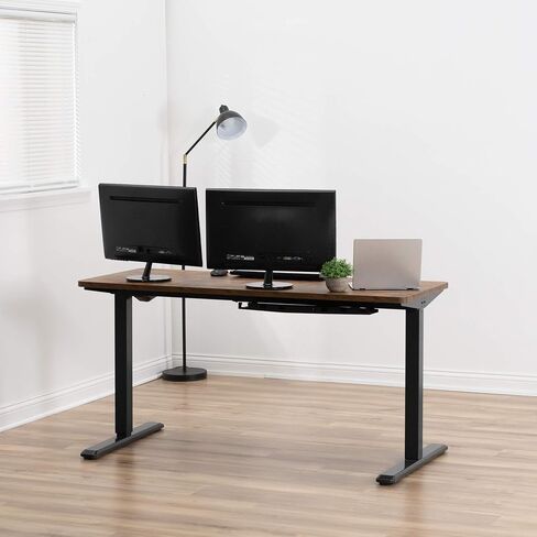 VIVO Universal 55 x 28 inch Solid One-Piece Table Top for Standard and Sit to Stand Height Adjustable Home and Office Desk Frames, Reclaimed Wood, DESK-TOP55-28P in Saudi Arabia