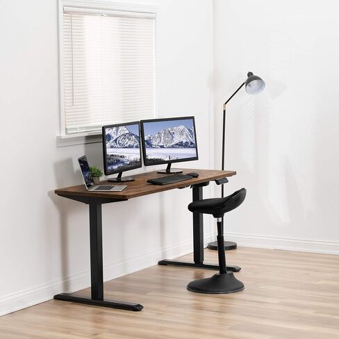 VIVO Universal 55 x 28 inch Solid One-Piece Table Top for Standard and Sit to Stand Height Adjustable Home and Office Desk Frames, Reclaimed Wood, DESK-TOP55-28P in Saudi Arabia
