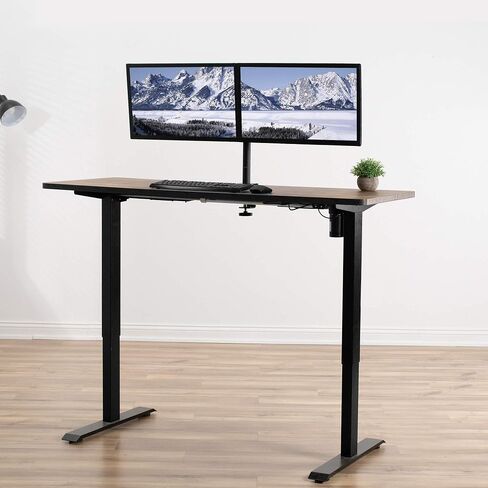VIVO Universal 55 x 28 inch Solid One-Piece Table Top for Standard and Sit to Stand Height Adjustable Home and Office Desk Frames, Reclaimed Wood, DESK-TOP55-28P in Saudi Arabia