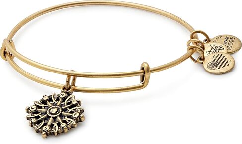 Alex and Ani Path of Symbols Expandable Bangle for Women, Compass Charm, Rafaelian Finish, 2 to 3.5 in in Saudi Arabia