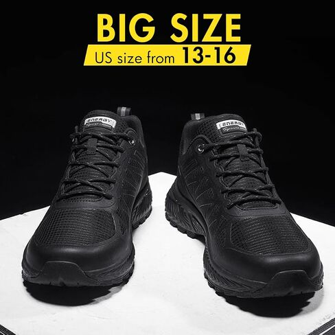 Hawkwell Men's Big Size Plus Size Trail Running Shoes Walking Sneakers for Men Casual Workout Shoes US Size 13 14 15 16 in Saudi Arabia