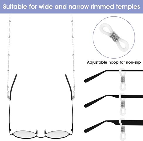 Eyeglass Chains for Women Eyeglasses Strap Eye Glasses Holders Around Neck Lanyard Sunglasses Reading Eyewear Gift in Saudi Arabia