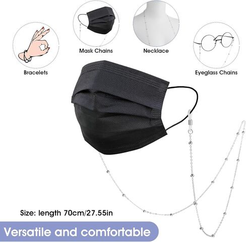 Eyeglass Chains for Women Eyeglasses Strap Eye Glasses Holders Around Neck Lanyard Sunglasses Reading Eyewear Gift in Saudi Arabia