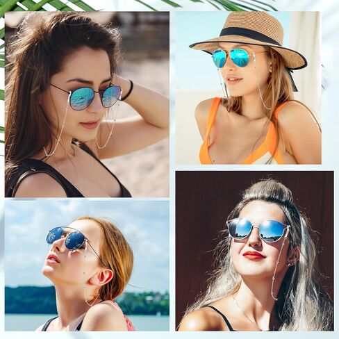 Eyeglass Chains for Women Eyeglasses Strap Eye Glasses Holders Around Neck Lanyard Sunglasses Reading Eyewear Gift in Saudi Arabia